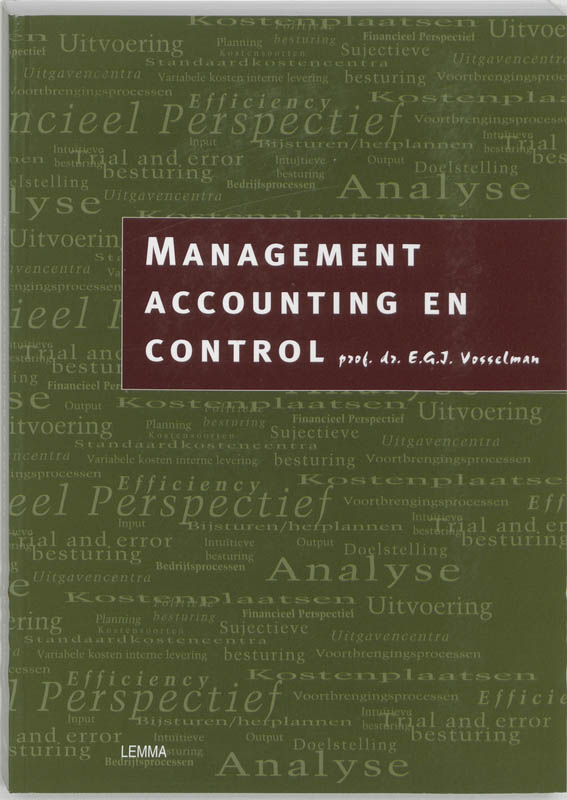 Omslag van Management accounting en control