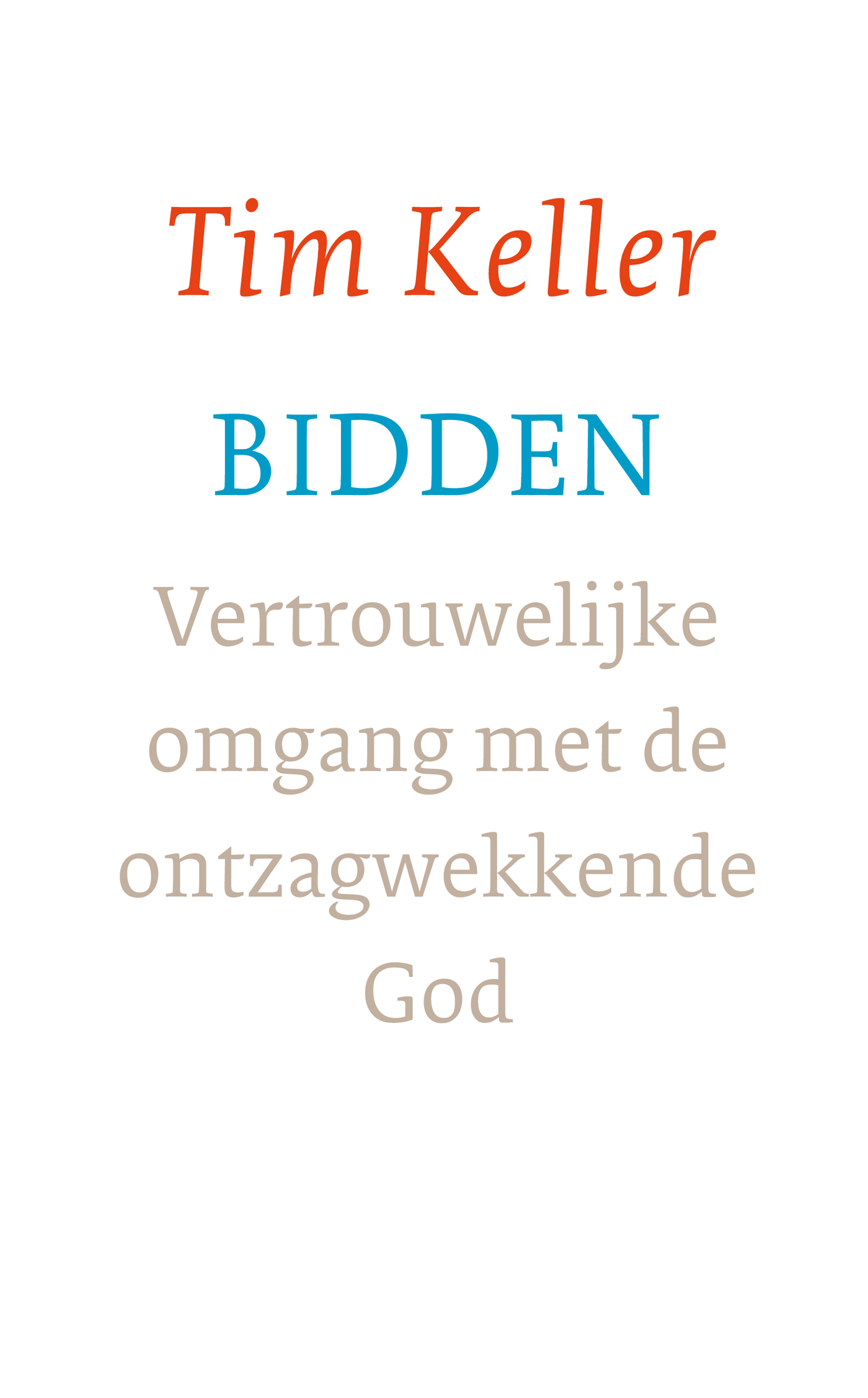 Omslag van Bidden