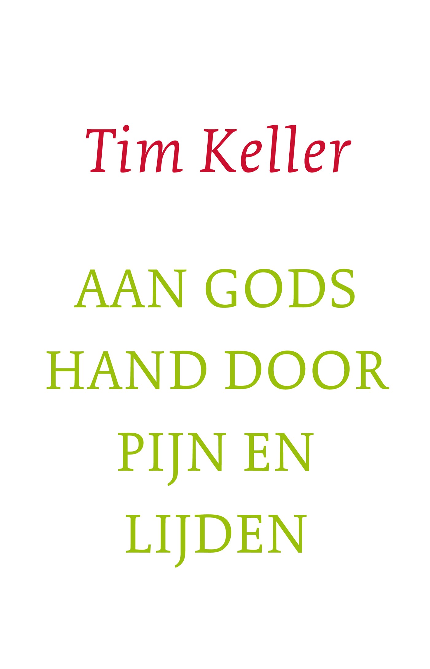 Omslag van Aan Gods hand door pijn en lijden