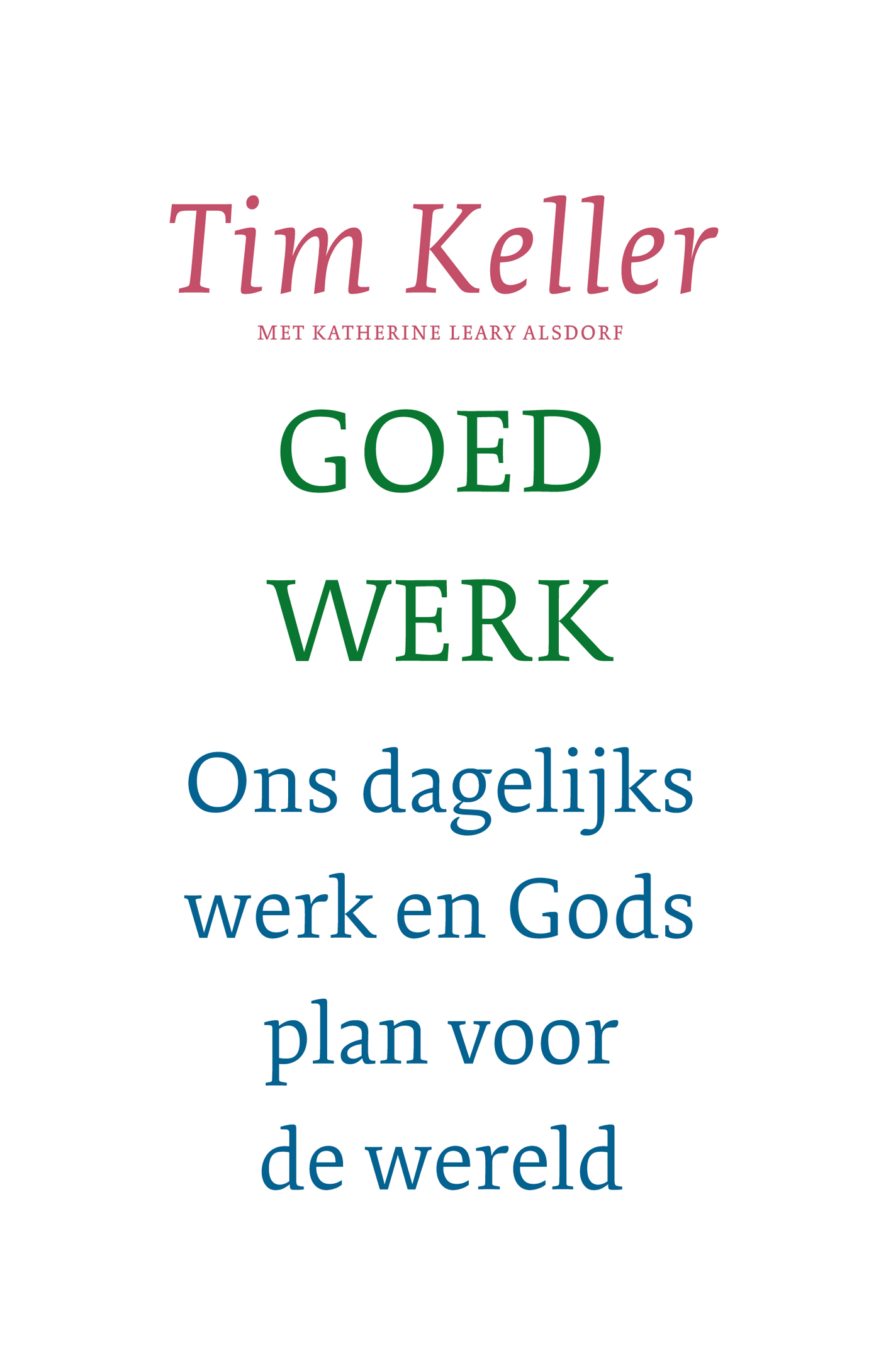 Omslag van Goed werk