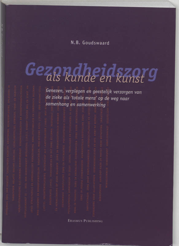 Omslag van Gezondheidszorg als kunde en kunst