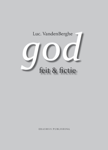 Omslag van God - feit en fictie