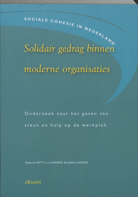 Omslag van Solidair gedrag binnen moderne organisaties