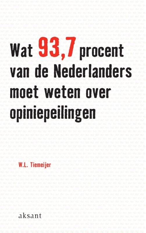 Omslag van Wat 93.7 procent van de Nederlanders moet weten over opiniepeilingen