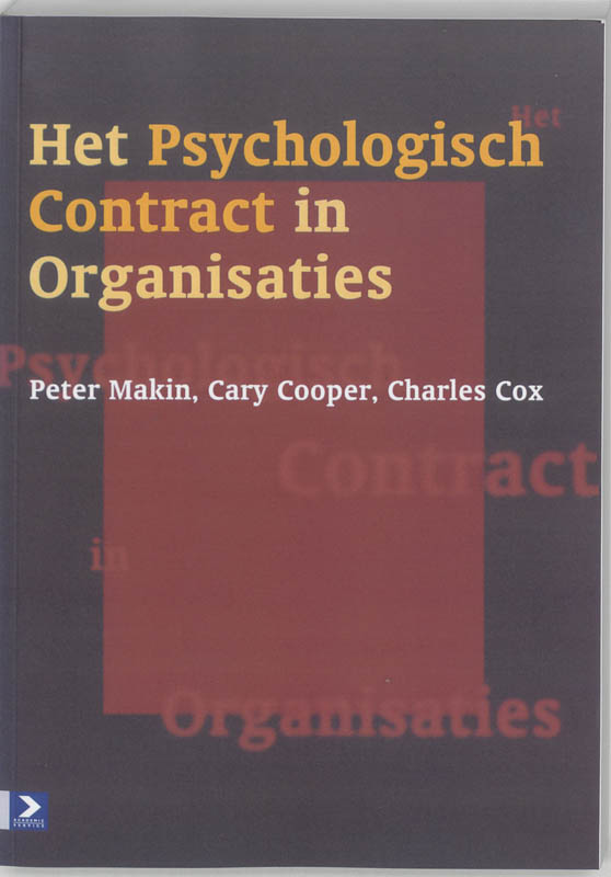 Omslag van Het psychologisch contract in organisaties