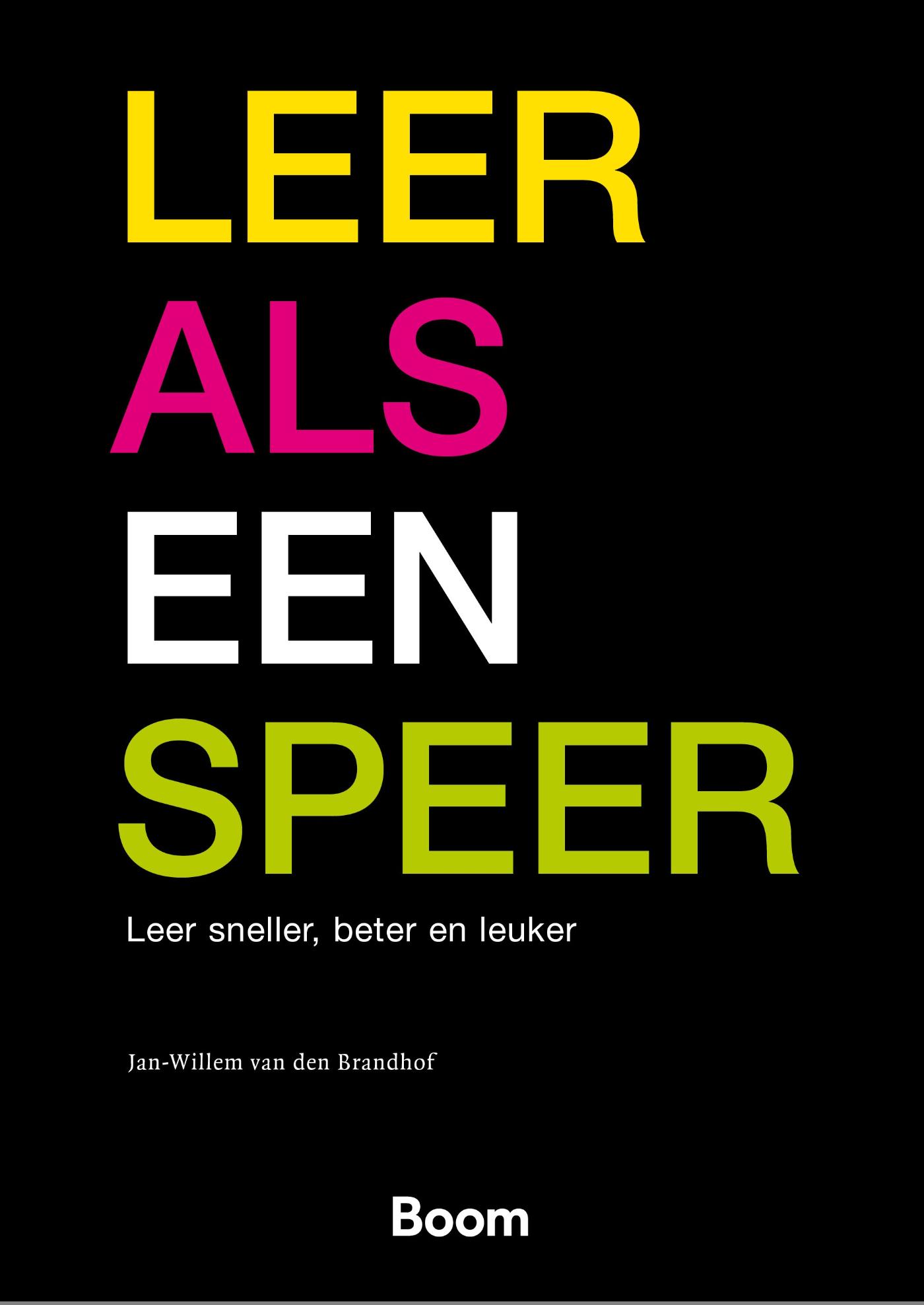 Omslag van Leer als een speer