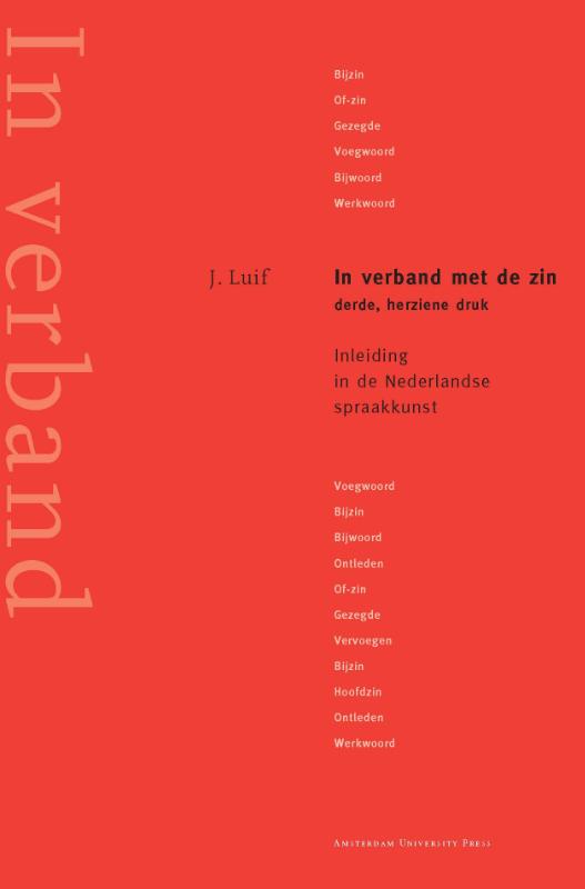 Omslag van In verband met de zin
