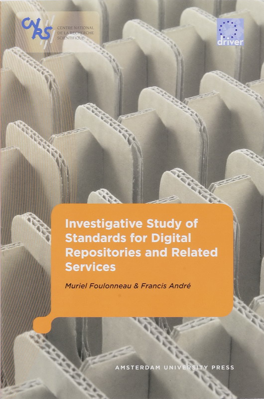 Omslag van Investigative study of standards fordDigital repositories and related services