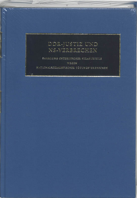 Omslag van DDR-Justiz und NS-Verbrechen register