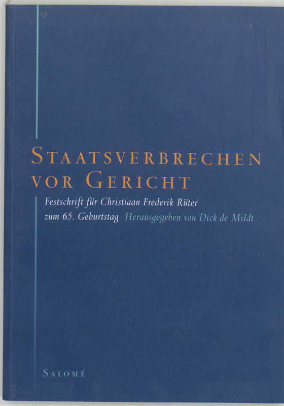 Omslag van Staatsverbrechen vor Gericht