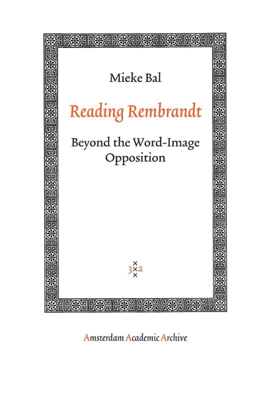 Omslag van Reading Rembrandt