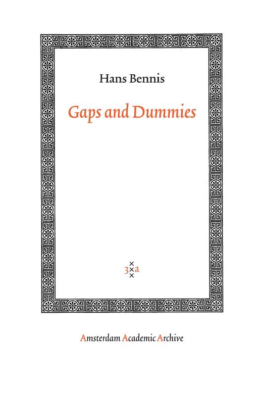 Omslag van Gaps and Dummies
