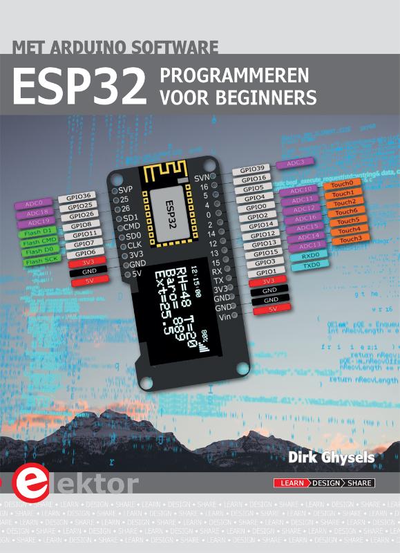Omslag van ESP32 programmeren voor beginners
