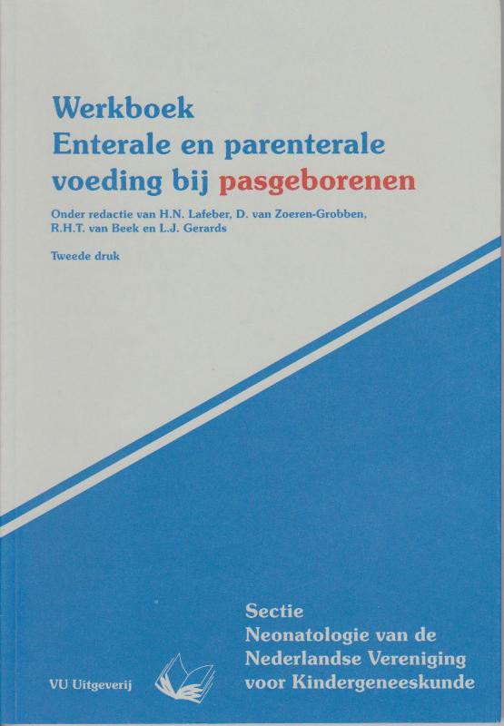 Omslag van Werkboek Enterale en Parenterale voeding bij pasgeborenen