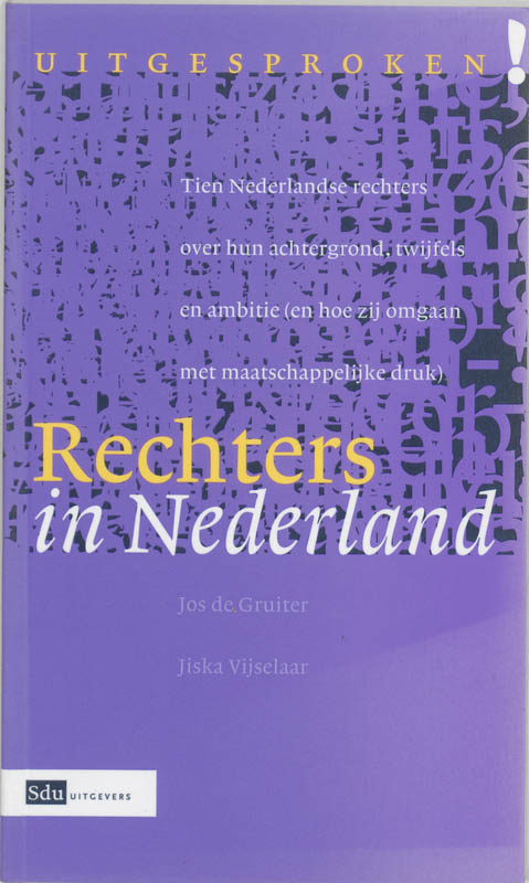 Omslag van Uitgesproken - Rechters in Nederland
