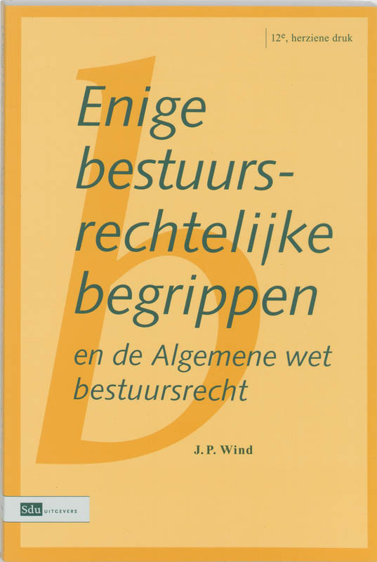 Omslag van Enige bestuursrechtelijke begrippen