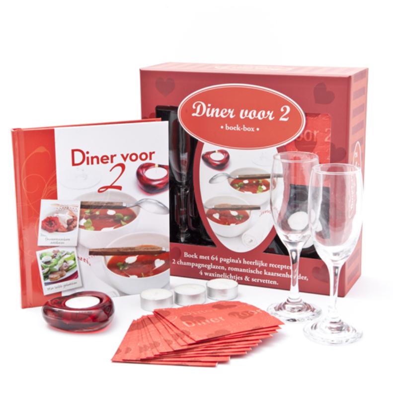 Omslag van Diner voor 2 boek-box
