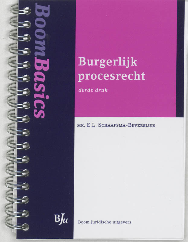 Omslag van Boom Basics Burgerlijk procesrecht