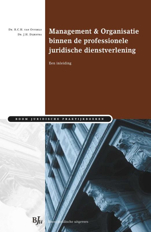 Omslag van Management & Organisatie binnen de professionele juridische dienstverlening