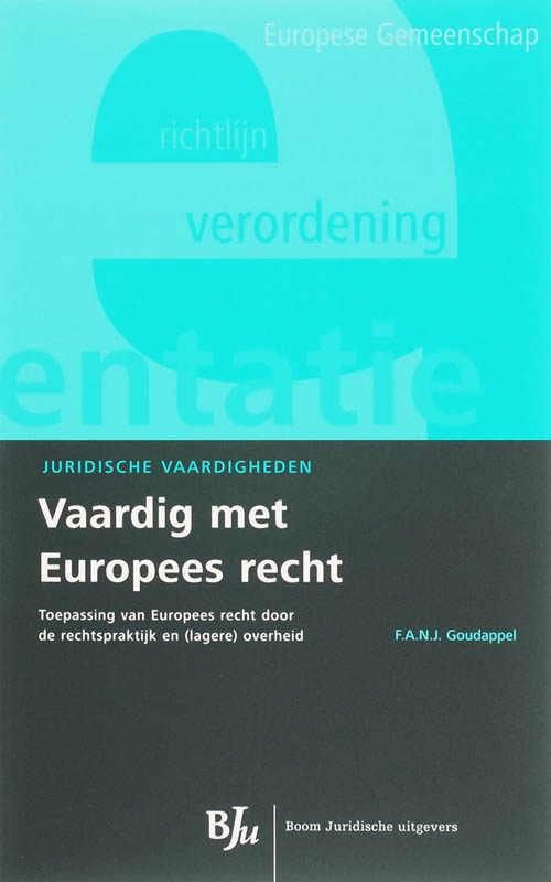 Omslag van Vaardig met Europees recht