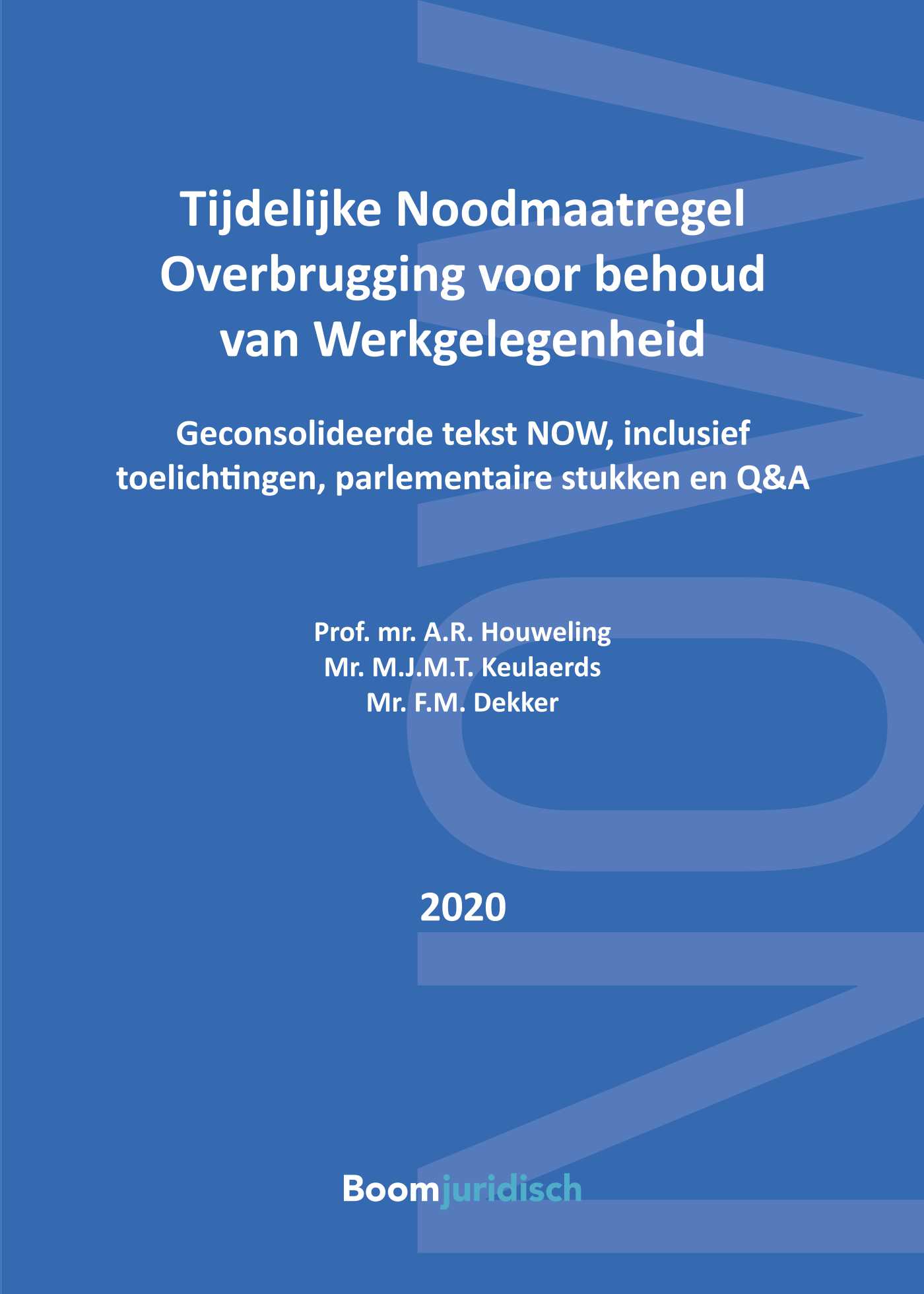 Omslag van Tijdelijke Noodmaatregel Overbrugging voor behoud van Werkgelegenheid