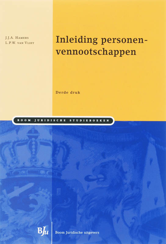 Omslag van Inleiding personenvennootschappen