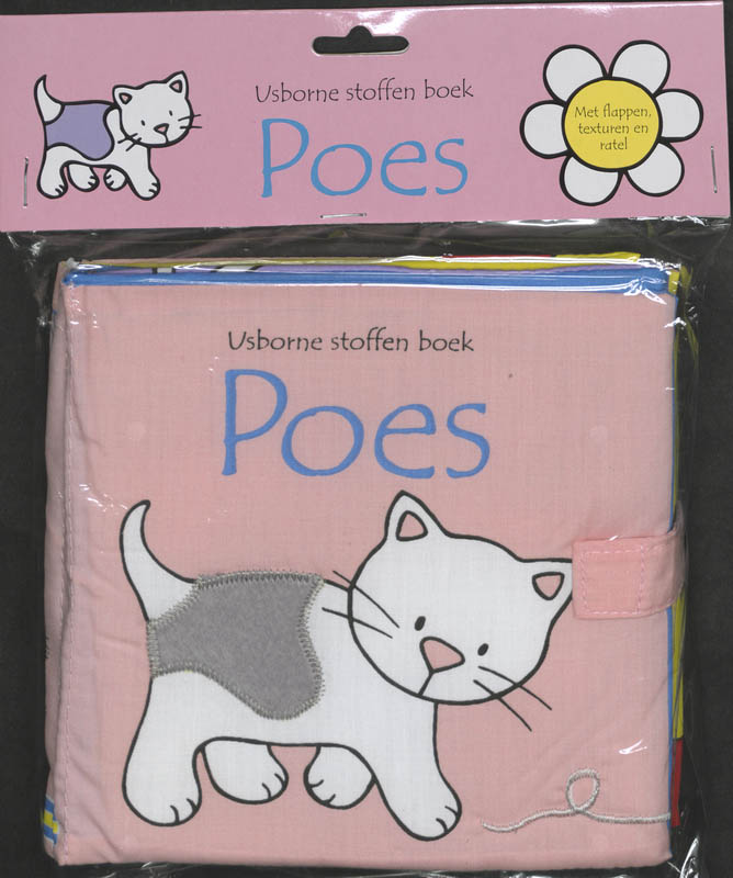 Omslag van Poes - Usborne stoffen boek