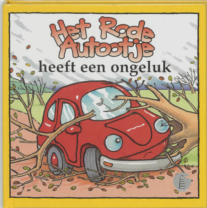 Omslag van Het rode autootje heeft een ongeluk