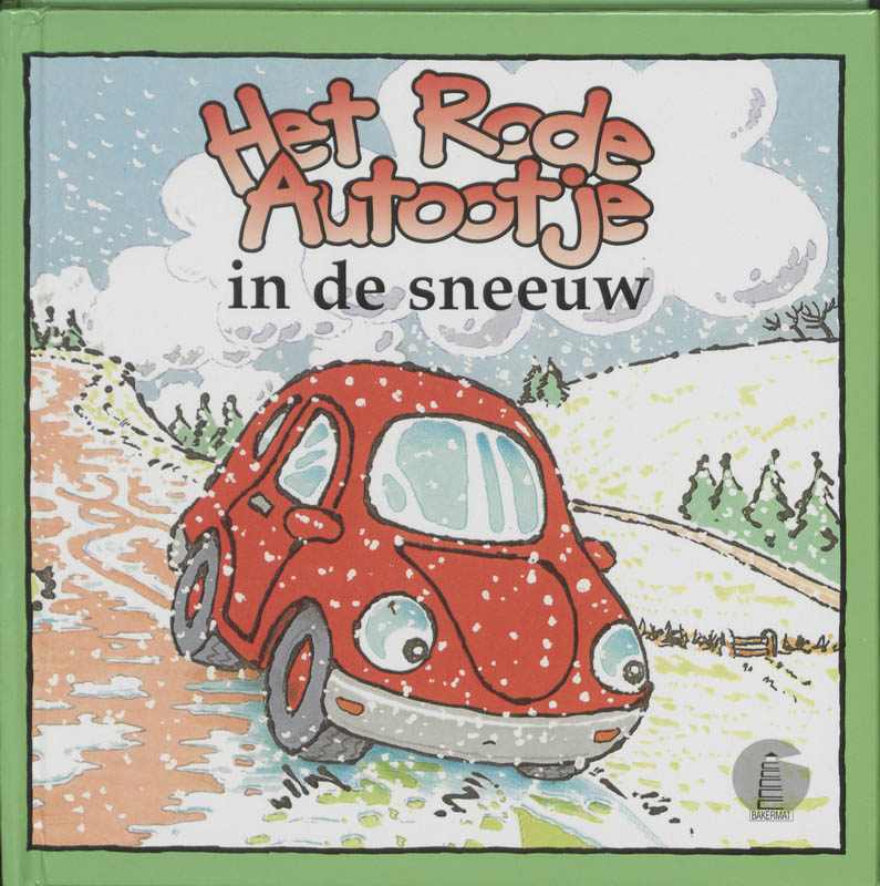 Omslag van Het rode autootje in de sneeuw