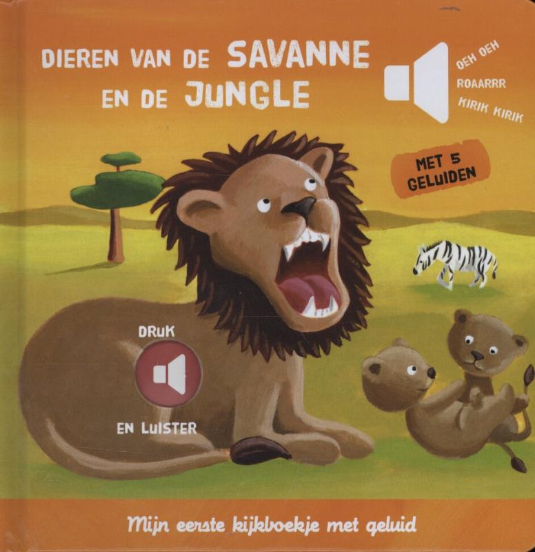 Omslag van Dieren van de savanne en de jungle