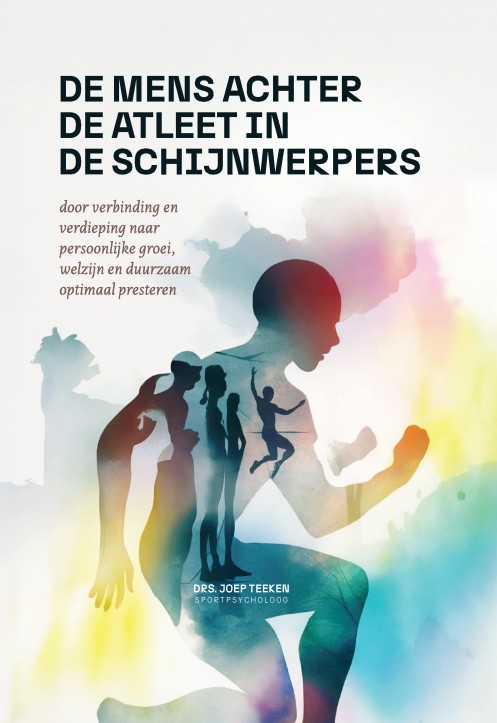 Omslag van De mens achter de atleet in de schijnwerpers