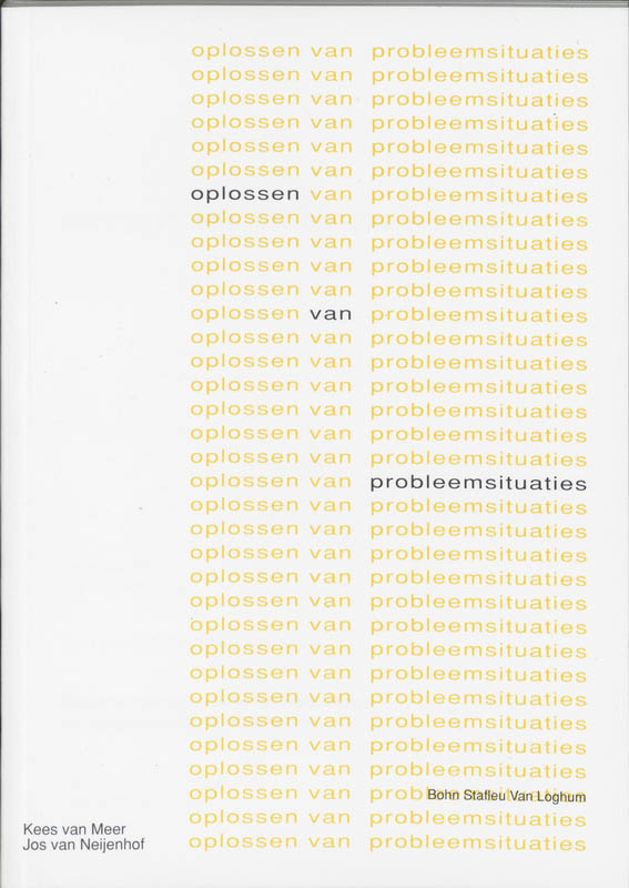 Omslag van Oplossen van probleemsituaties