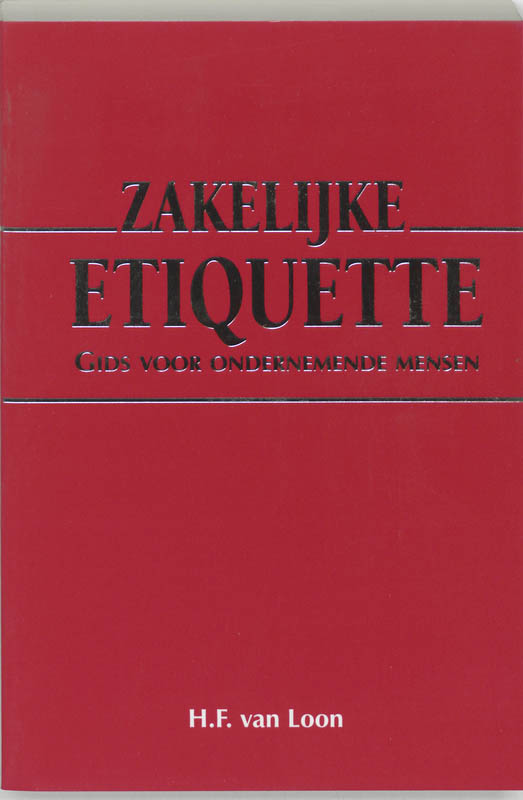 Omslag van Zakelijke etiquette