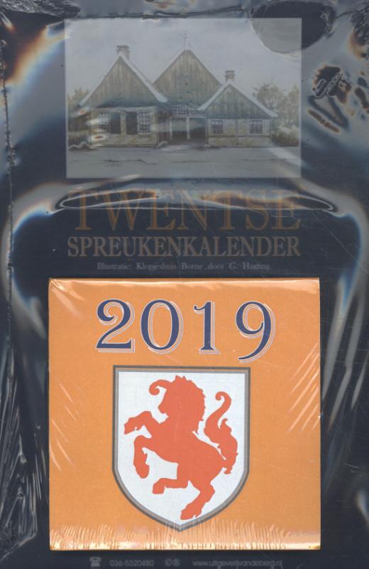 Omslag van Twentse spreukenkalender 2019