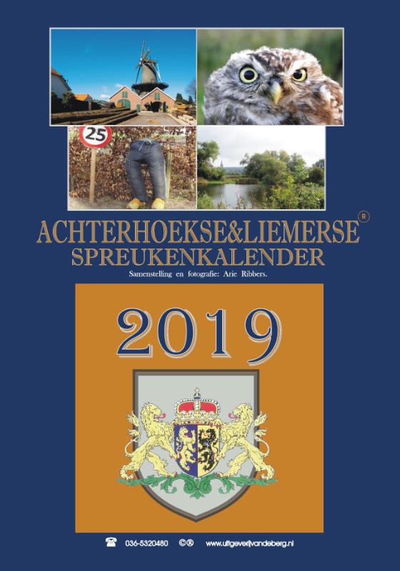 Omslag van Achterhoekse & Liemerse Spreukenkalender 2019