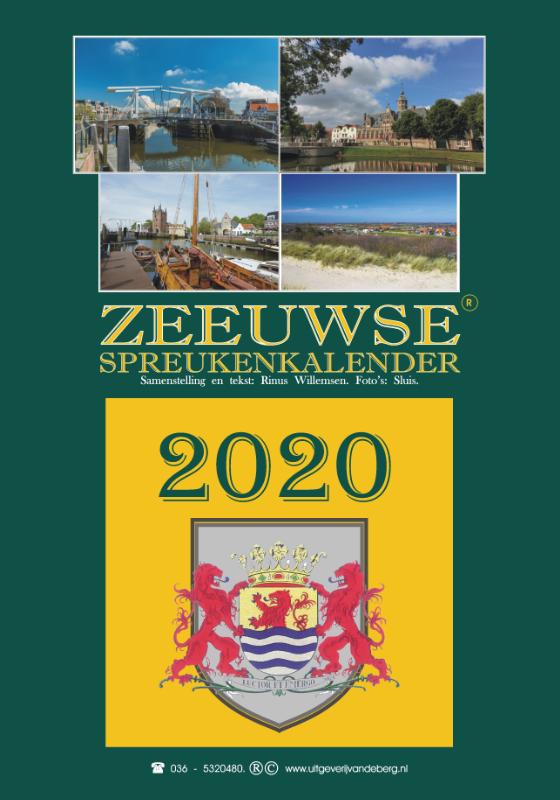 Omslag van Zeeuwse spreukenkalender 2020