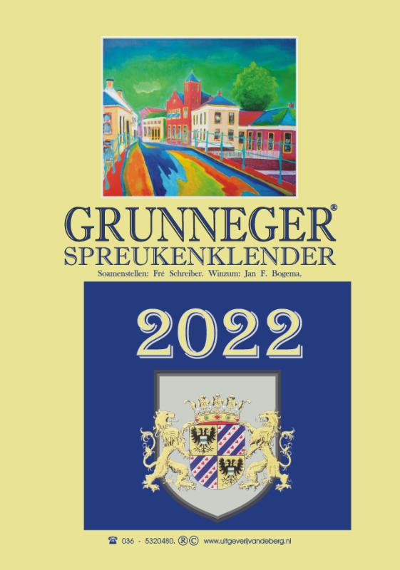 Omslag van Grunneger spreukenklender 2022