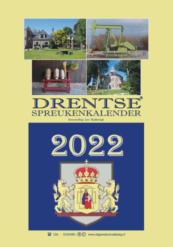 Omslag van Drentse spreukenkalender 2022