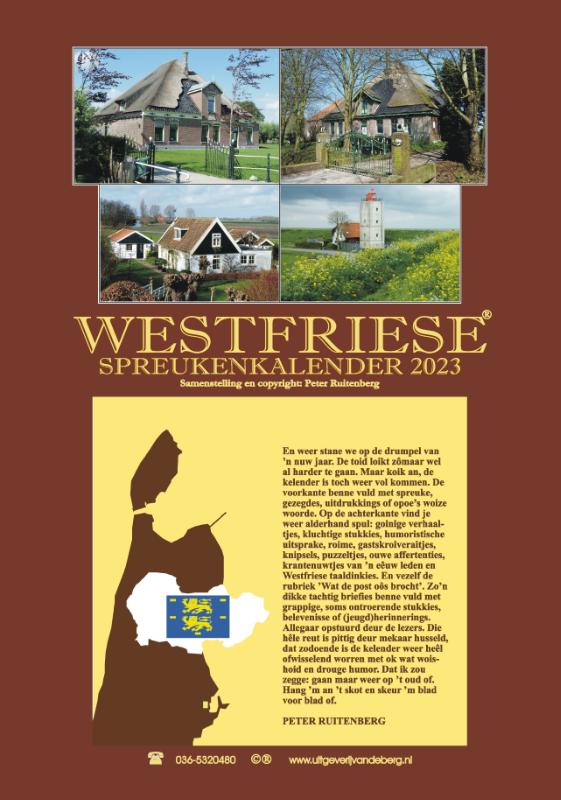 Omslag van Westfriese spreukenkalender 2023