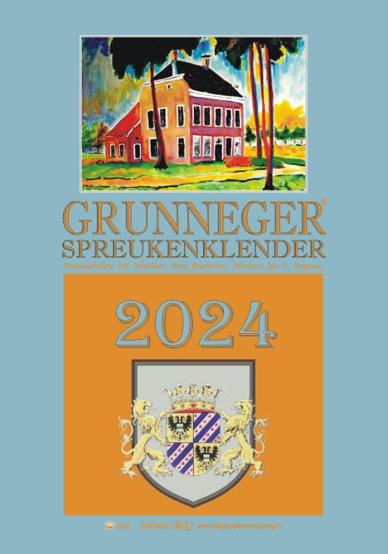 Omslag van Grunneger spreukenklender 2024