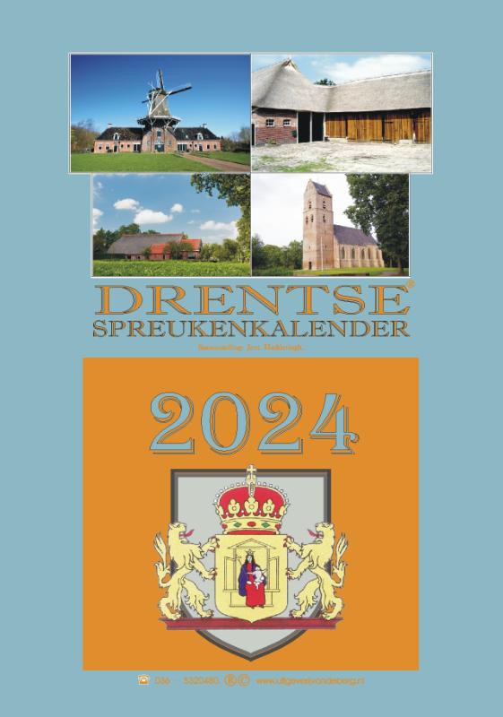 Omslag van Drentse spreukenkalender 2024