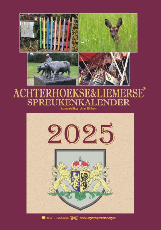 Omslag van Achterhoekse & Liemerse spreukenkalender 2025