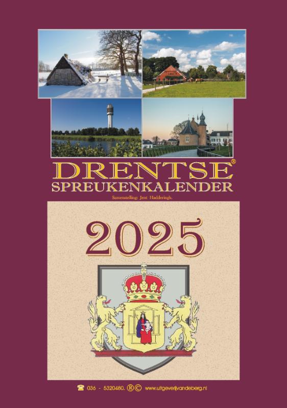 Omslag van Drentse spreukenkalender 2025