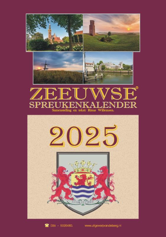 Omslag van Zeeuwse spreukenkalender 2025