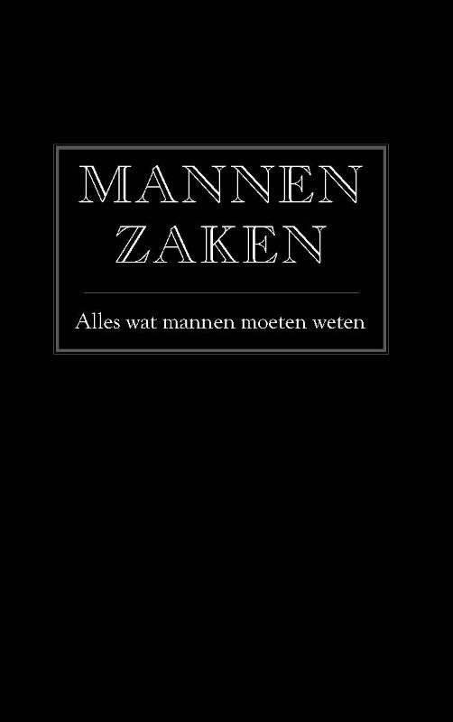 Omslag van Mannenzaken
