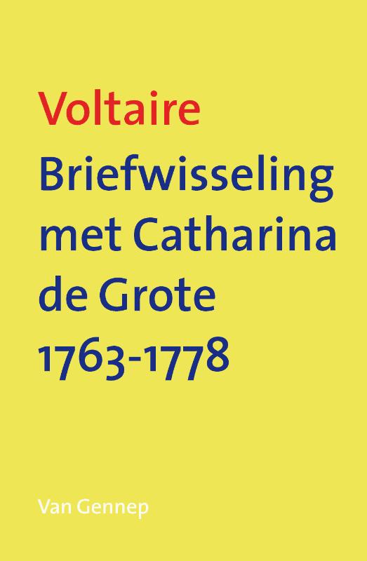 Omslag van Briefwisseling met Catharina de Grote