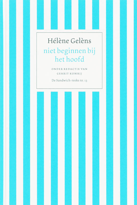 Omslag van Niet beginnen bij het hoofd