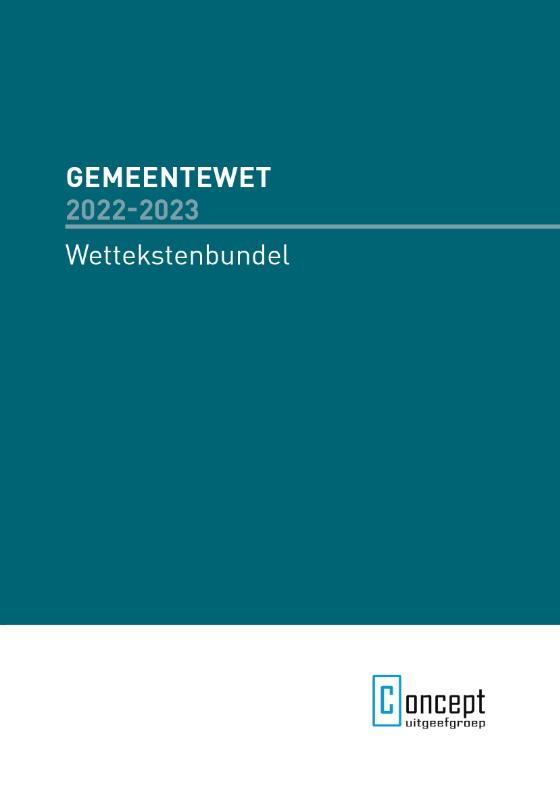 Omslag van Gemeentewet 2022-2023