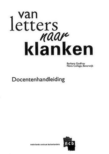 Omslag van Docentenhandleiding