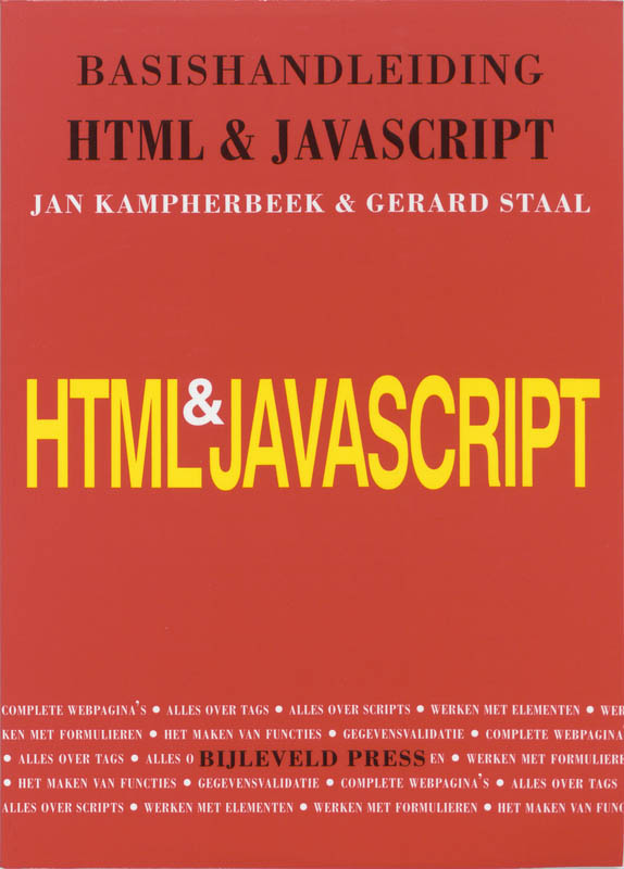 Omslag van Basishandleiding HTML & JavaScript